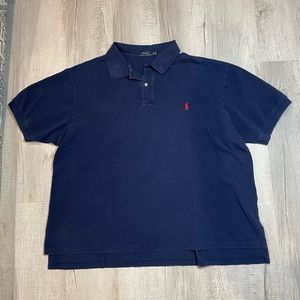 Ralph Lauren Polo Shirt Mens 3XB Big Navy Short Sleeve Cotton